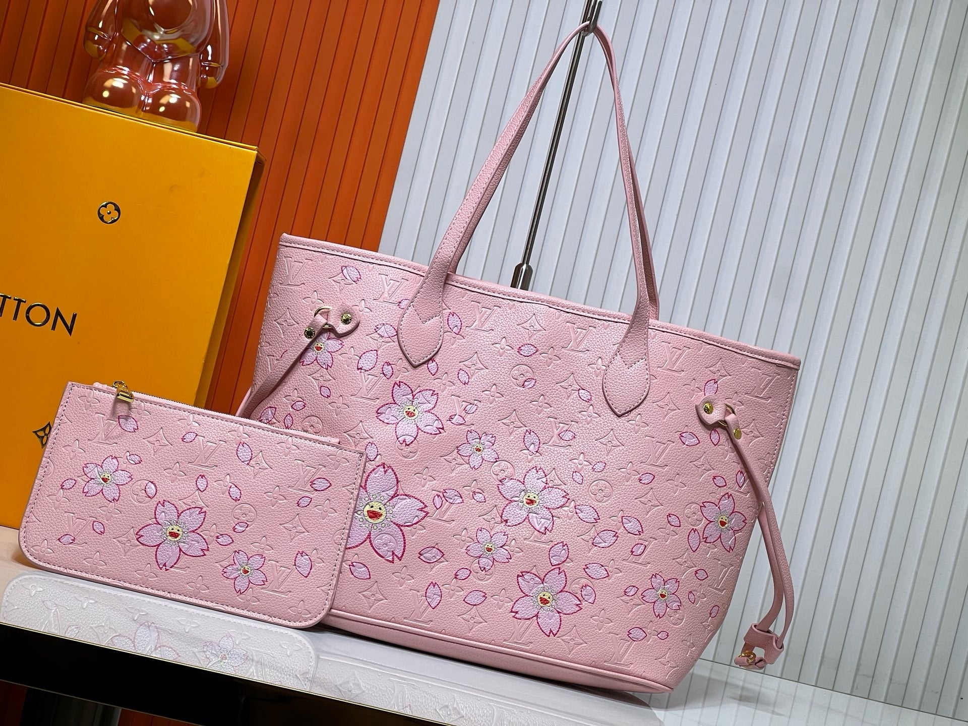 Louis Vuitton Neverfull MM in Cherry Blossom Embossed Monogram
