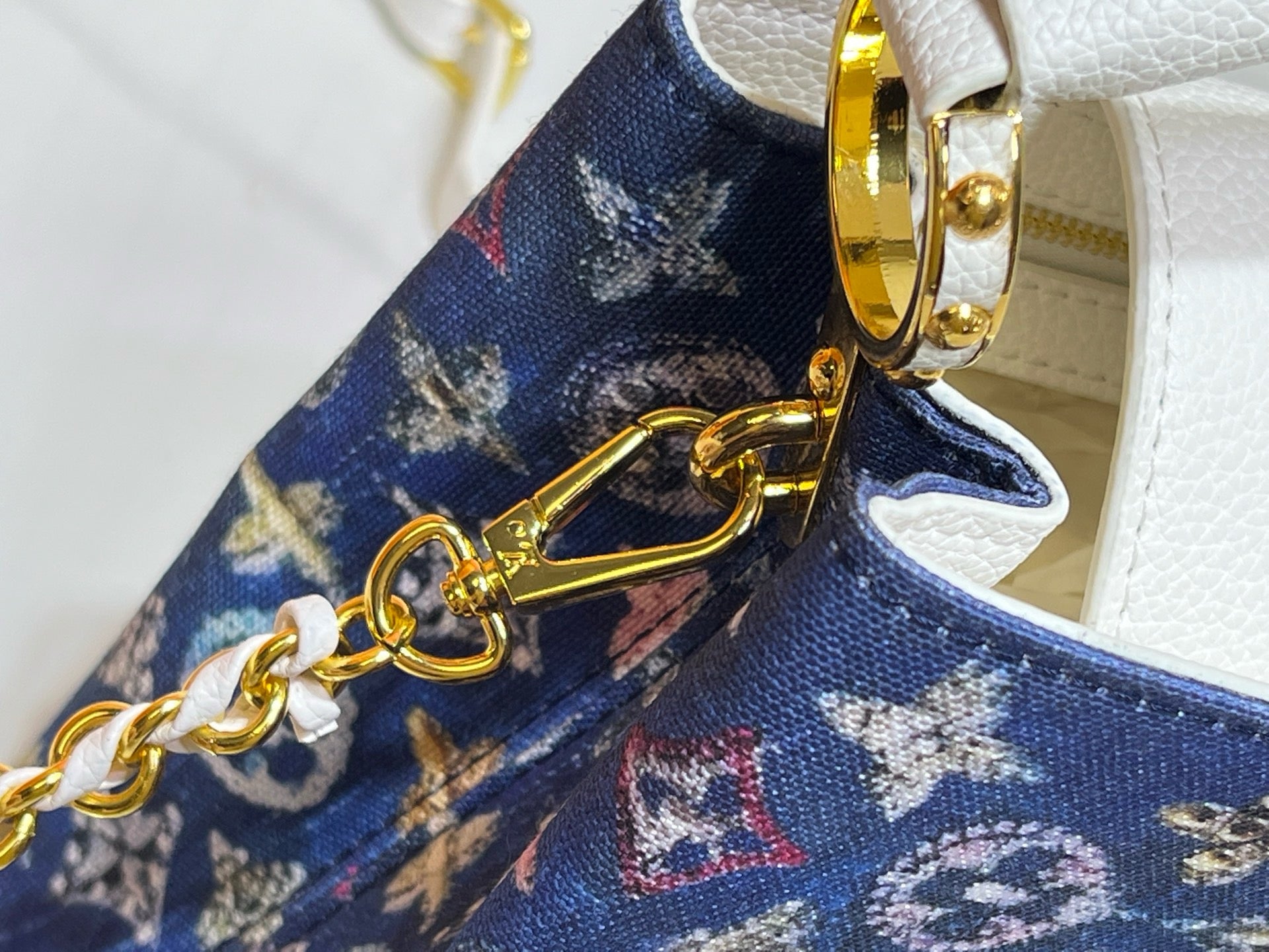 Louis Vuitton Capucines BB – Blue Sparkle Monogram Tweed