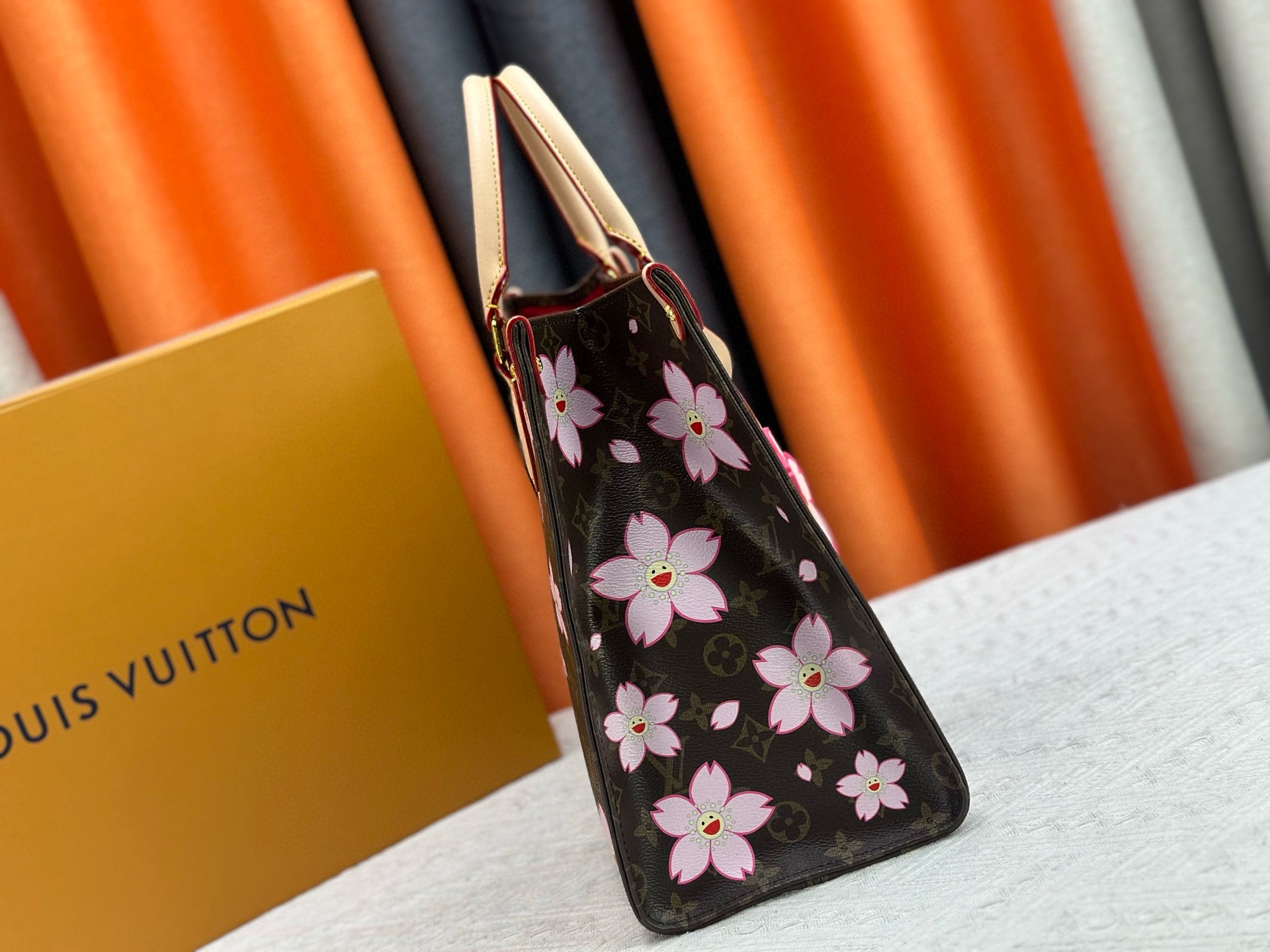 Louis Vuitton OnTheGo MM – Takashi Murakami Cherry Blossom Monogram Canvas