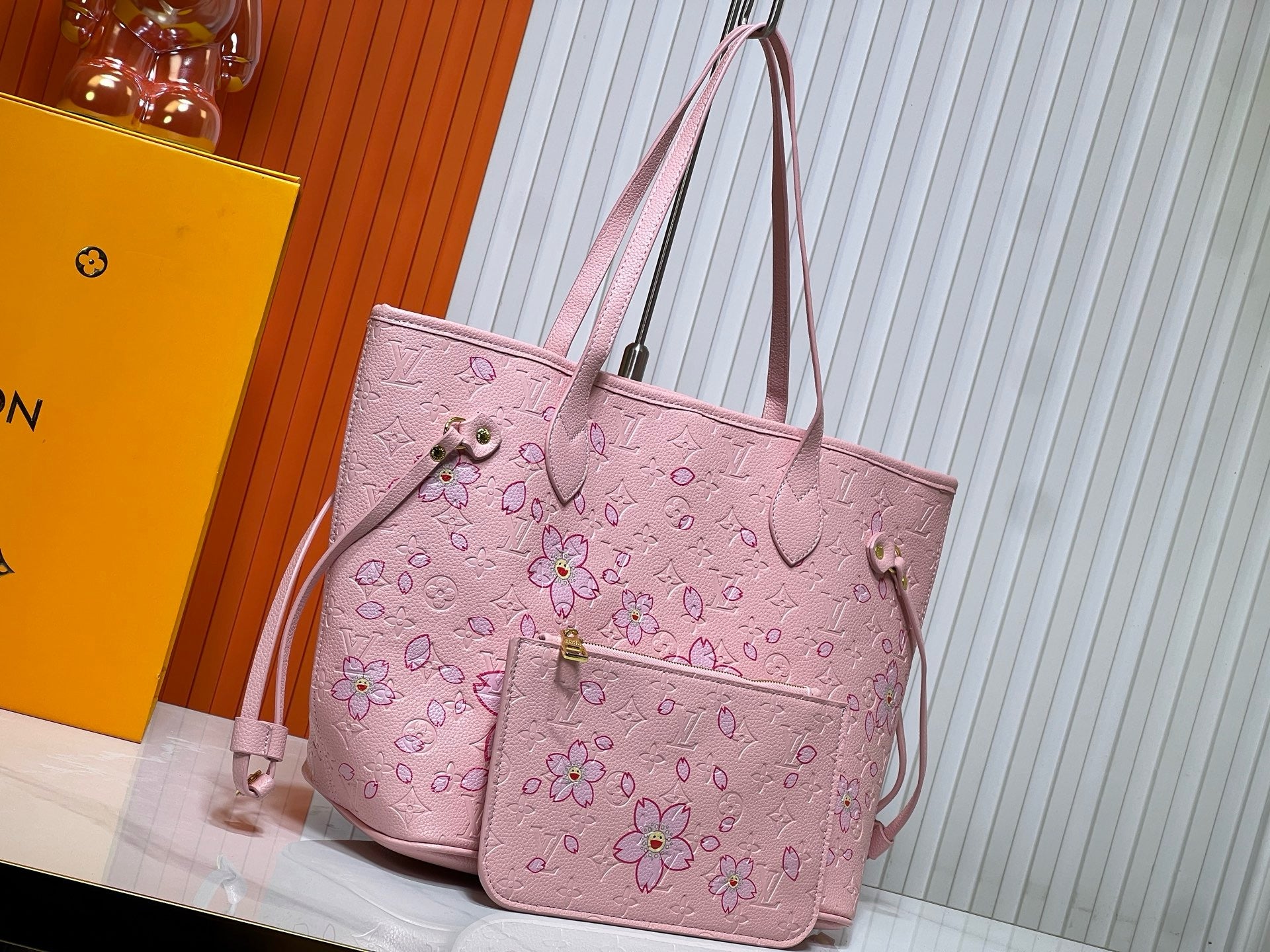 Louis Vuitton Neverfull MM in Cherry Blossom Embossed Monogram