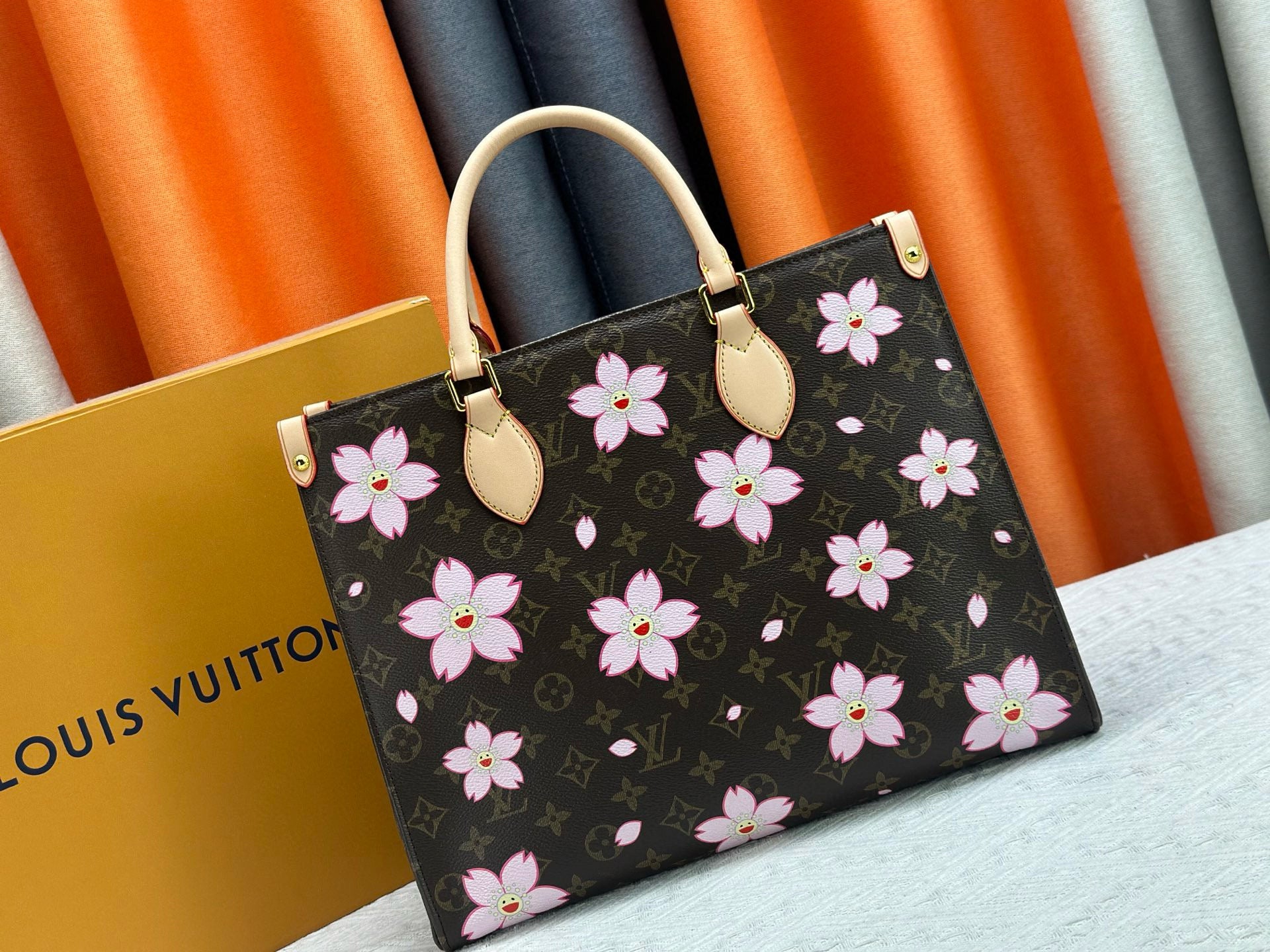 Louis Vuitton OnTheGo MM – Takashi Murakami Cherry Blossom Monogram Canvas