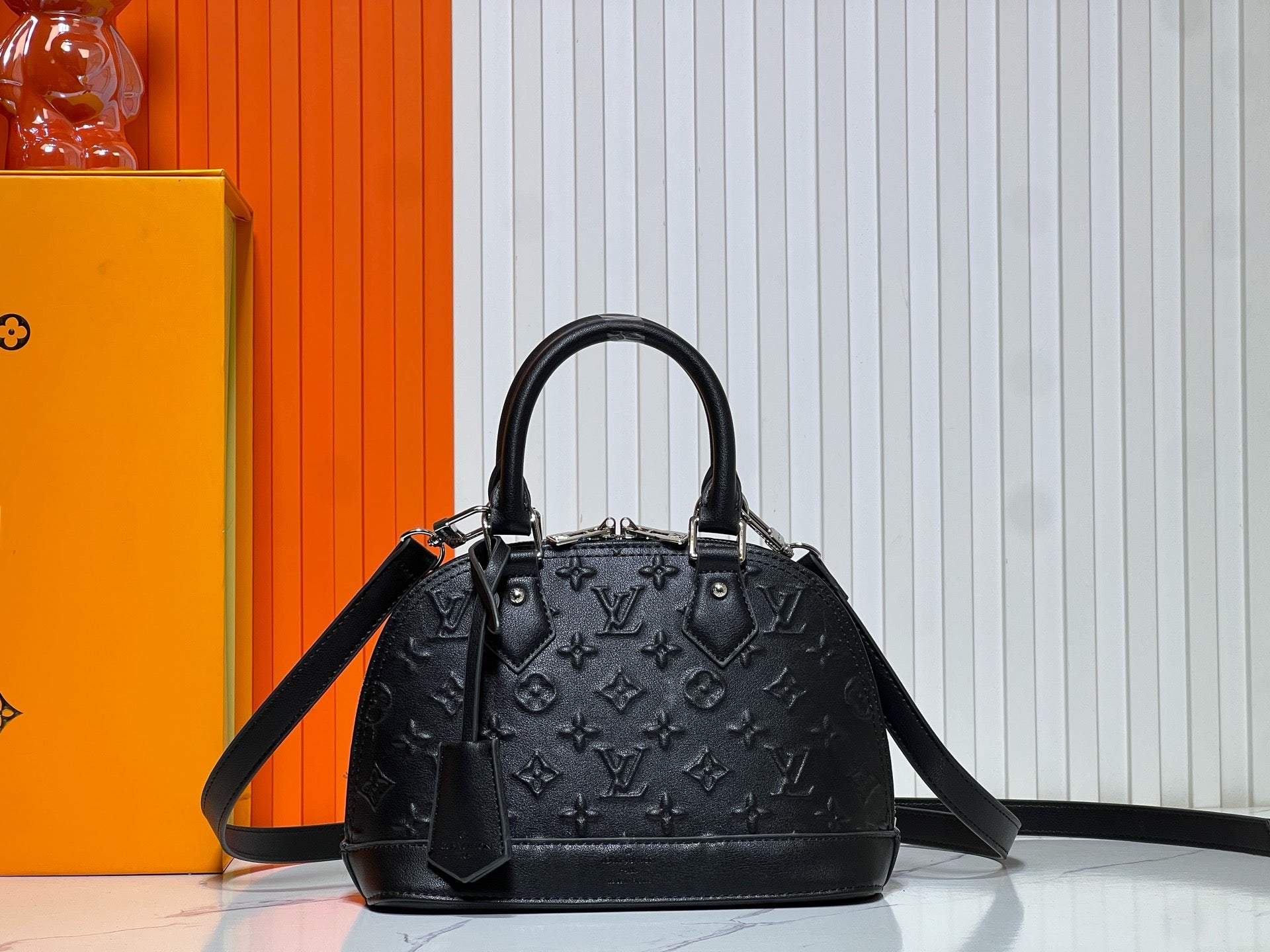 Louis Vuitton Alma BB – Monogram Empreinte Leather in Black