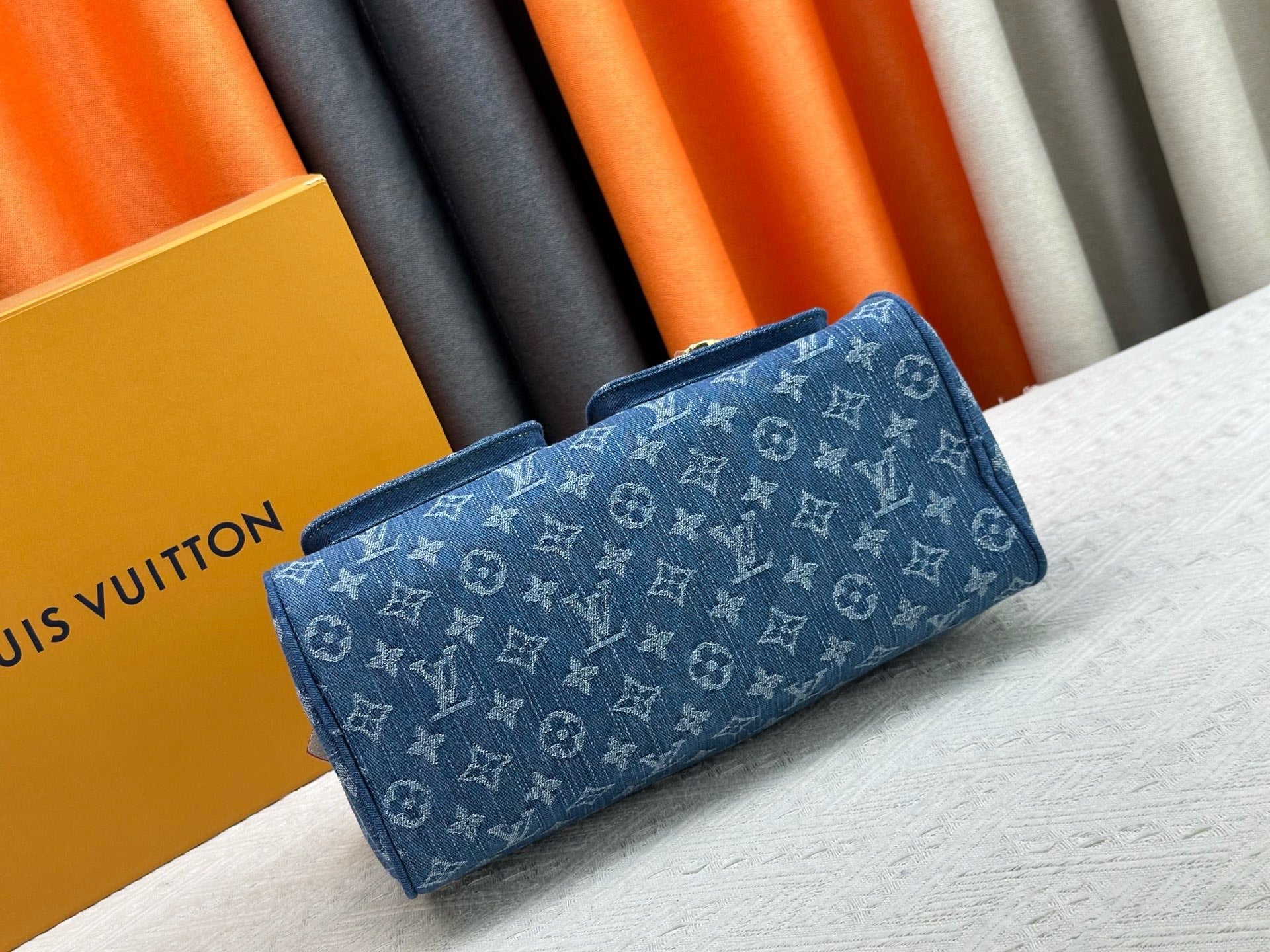 Louis Vuitton Monogram Denim Neo Speedy in Blue with Gold Hardware