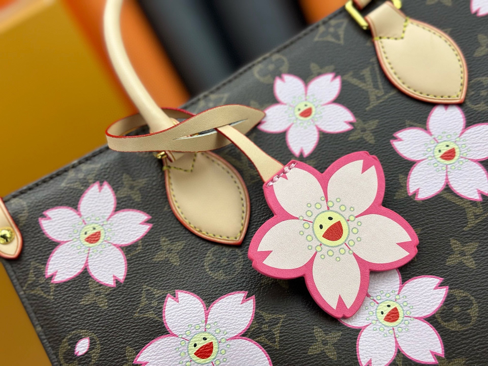 Louis Vuitton OnTheGo MM – Takashi Murakami Cherry Blossom Monogram Canvas