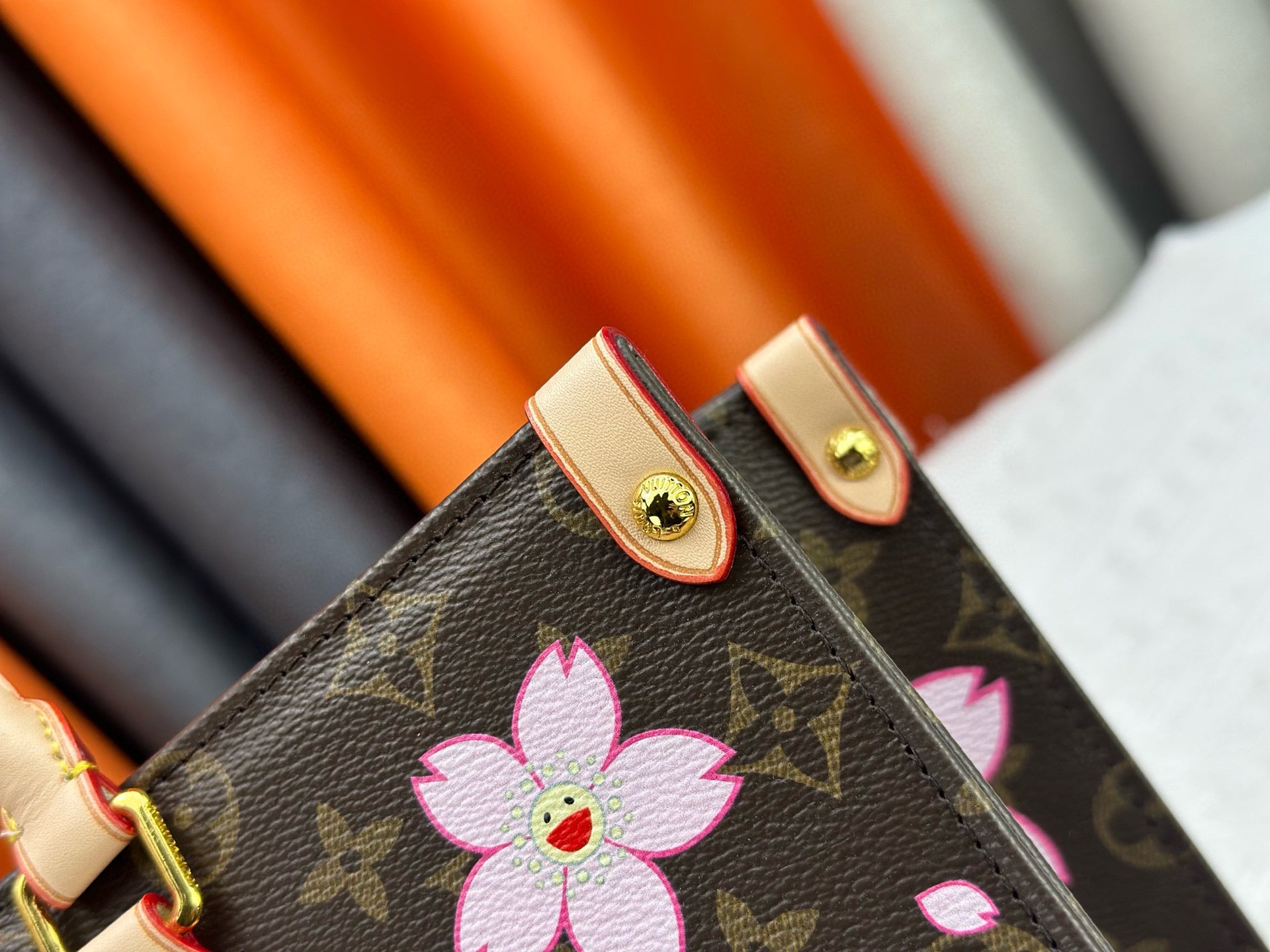 Louis Vuitton OnTheGo MM – Takashi Murakami Cherry Blossom Monogram Canvas