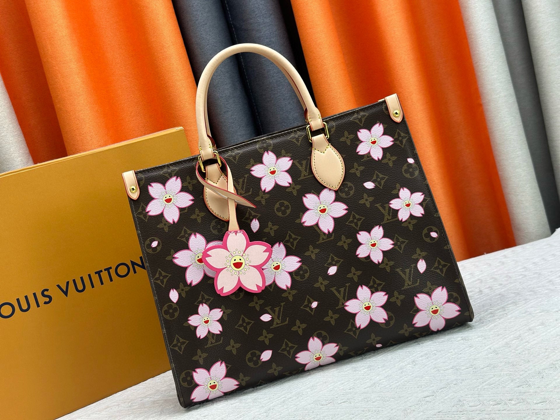 Louis Vuitton OnTheGo MM – Takashi Murakami Cherry Blossom Monogram Canvas