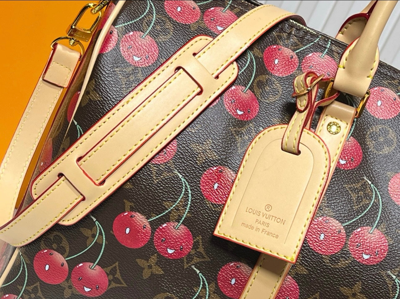 Louis Vuitton x Takashi Murakami Cherry Keepall 45 Bandoulière