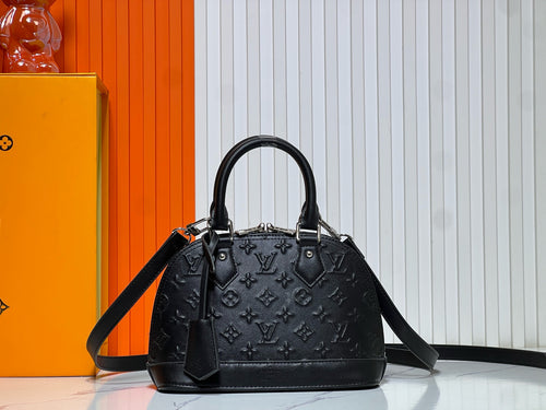 Louis Vuitton Alma BB – Monogram Empreinte Leather in Black