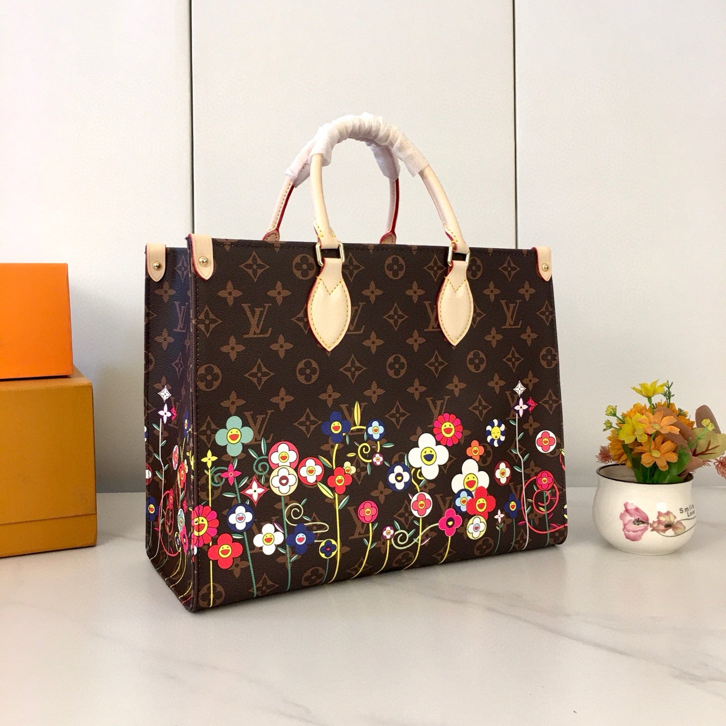 Louis Vuitton x Takashi Murakami 20th Anniversary OnTheGo GM – Flower Garden Print