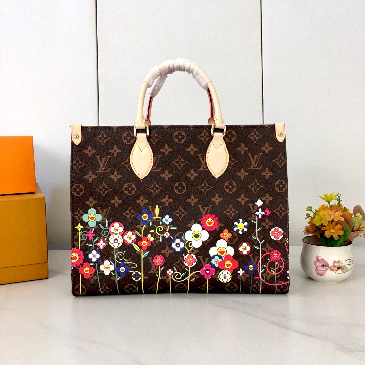 Louis Vuitton x Takashi Murakami 20th Anniversary OnTheGo GM – Flower Garden Print